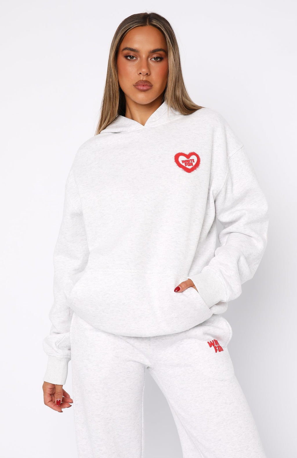 11th Street City Girl At Heart Oversized Hoodie - Cherry Glaze