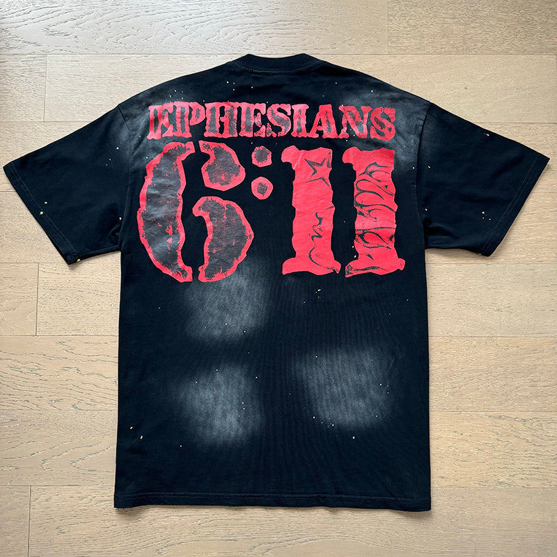 Hellstar T-shirts Washed Aging Process