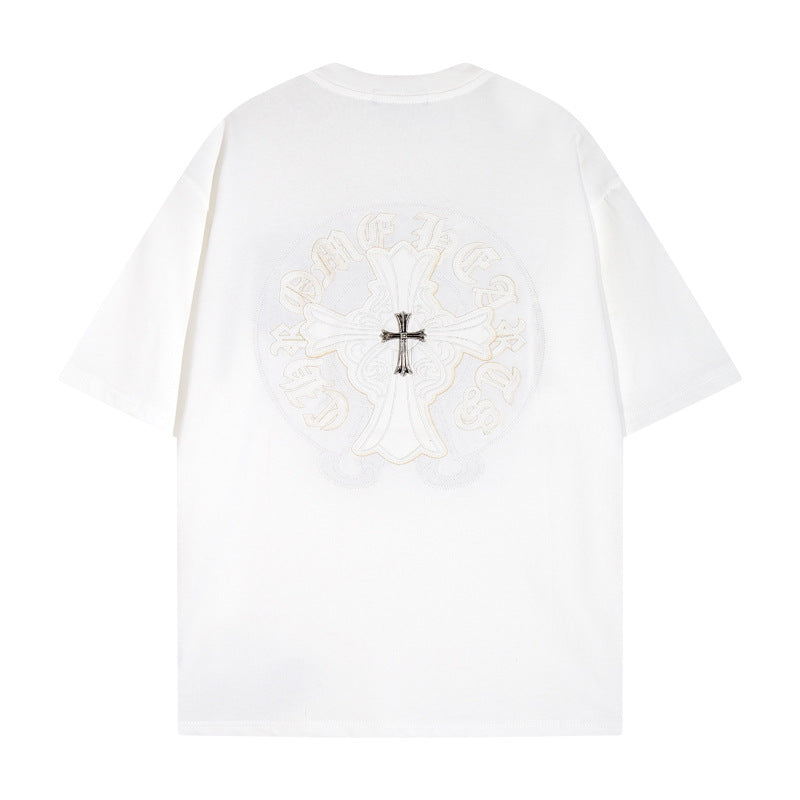 CHH Chrome Heart T Shirts Crowe T-Shirt Summer Short Sleeve Street Hip Hop