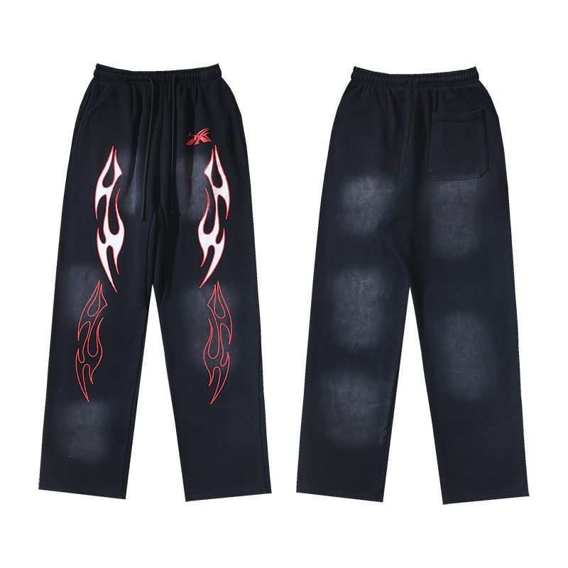 Hellstar Hoodie & Pants Wash Water Make Old Hoodies Sweater Trousers