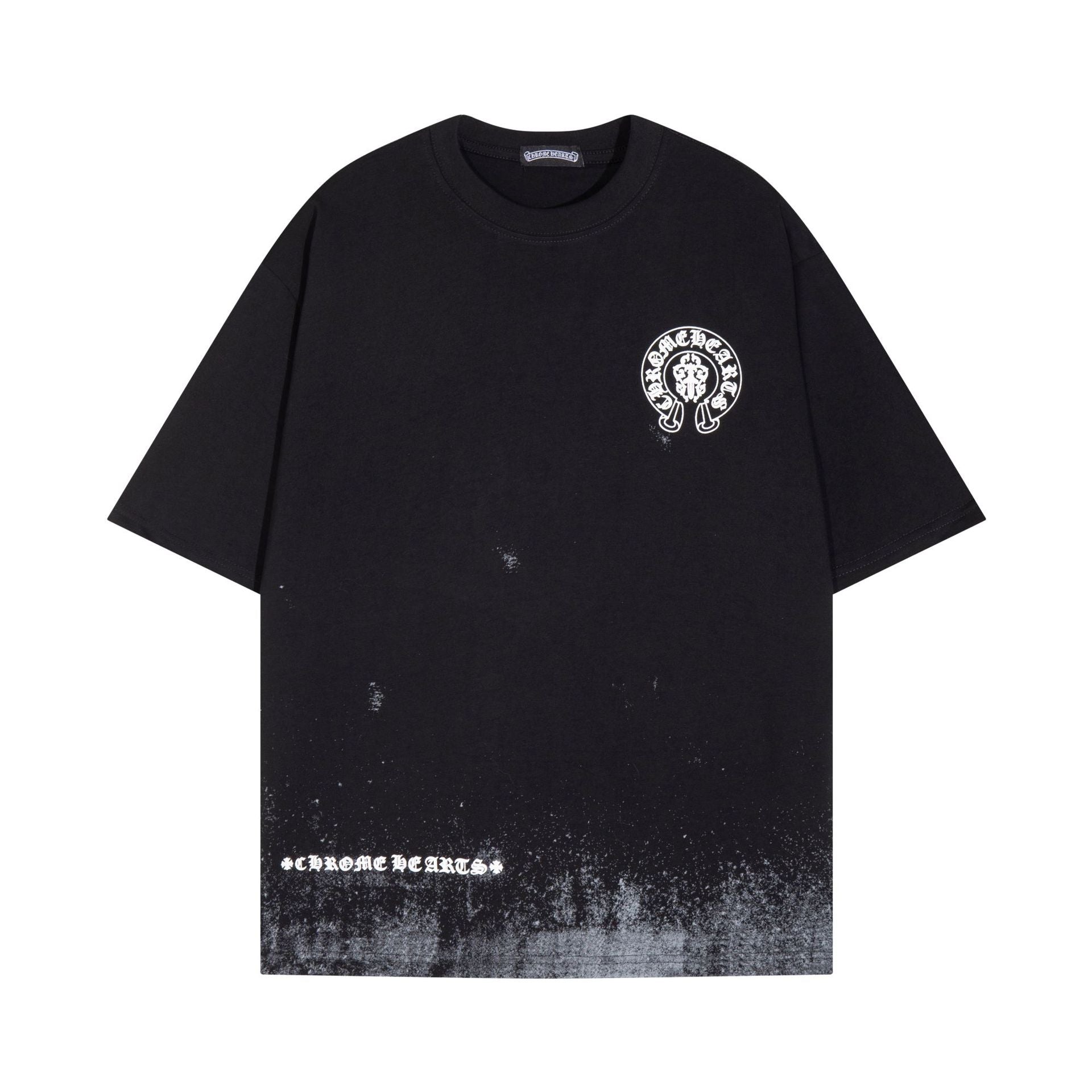 CHH Chrome Heart T Shirts Sanskrit Short Sleeve T-Shirt Crew Neck