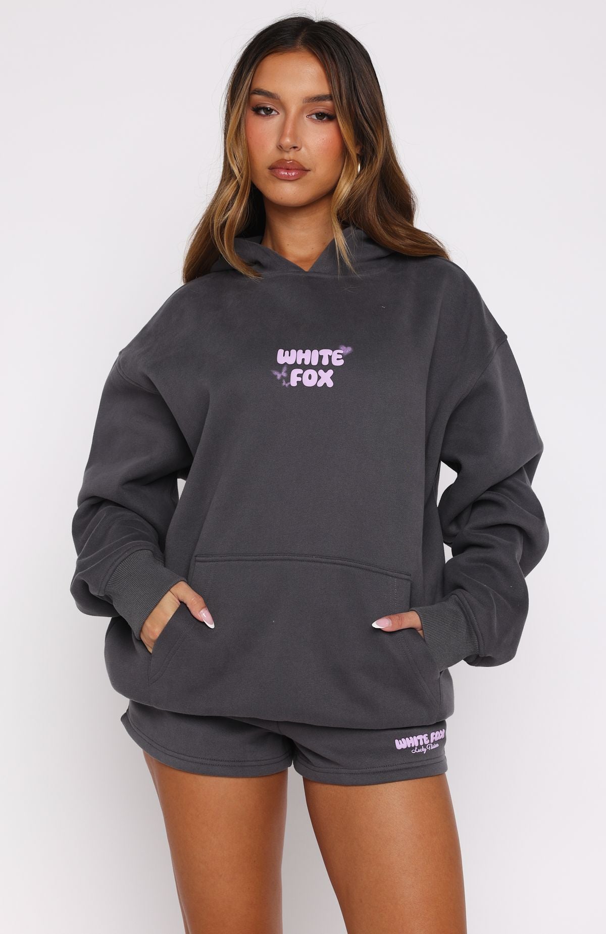 Lucky Thirteen Stephanie Oversized Hoodie Volcanic