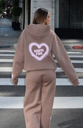 11th Street City Girl At Heart Oversized Hoodie - Cinnamon Bun